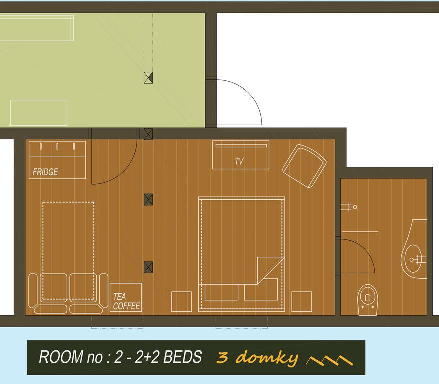 3 Domky Bed & Breakfast Demänovská Dolina Eksteriør bilde